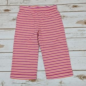 Hanna Andersson Pink/Orange Striped Capris 110cm